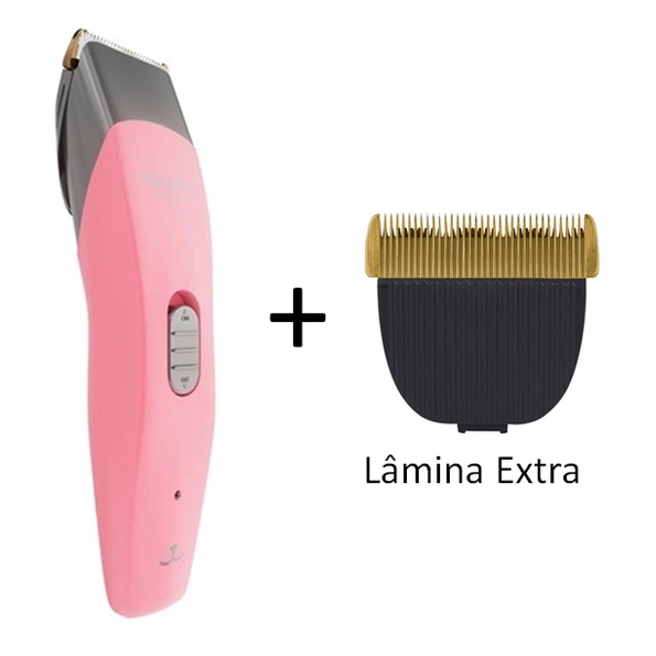 Máquina De Acabamento Propetz Mo3 Bivolt Rosa + Lâmina Extra
