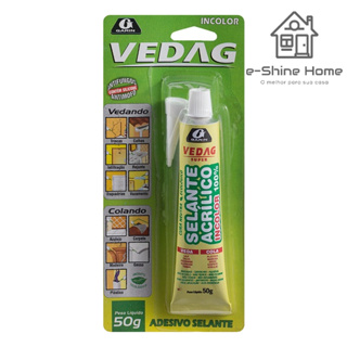 Adesivo Selante Vedag Incolor 50 g. Blister Garin em Oferta na Shopee