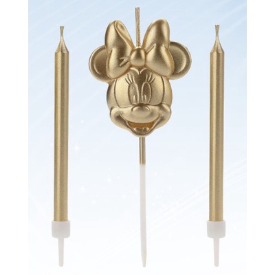 Vela Minnie Rosto Dourada Disney - Rizzo - Home & Living