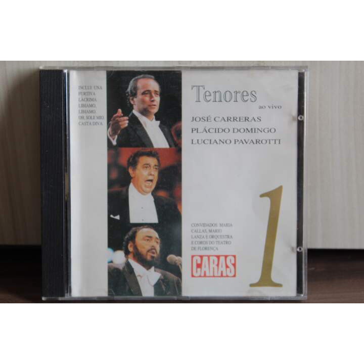 CD Três Tenores - Coleção Caras Ao Vivo Vol. 1