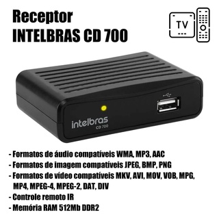 Conversor Digital Para Tv Antiga Sinal Tv Cd700 Intelbras | Shopee Brasil