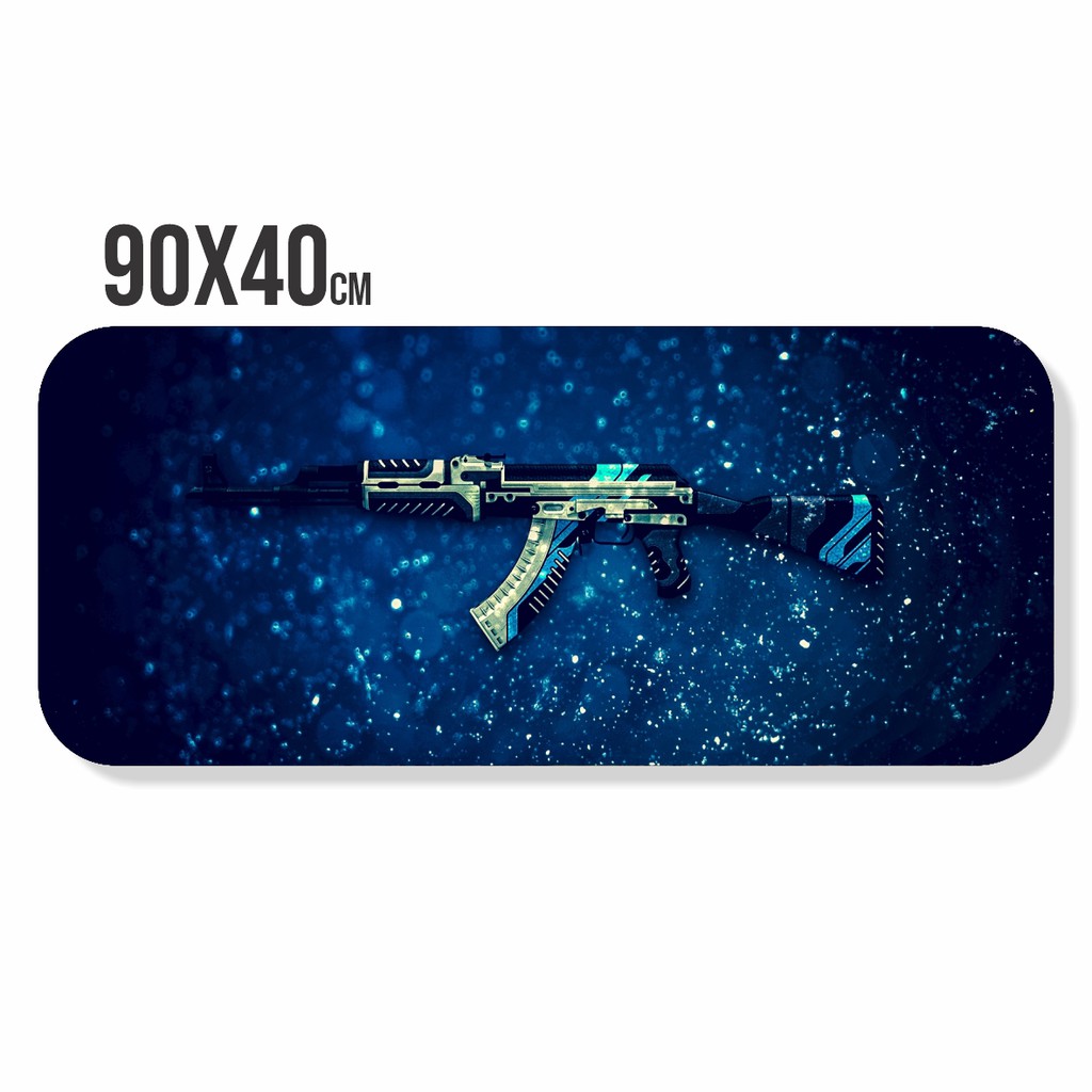 MousePad Gamer CS GO Counter Strike Costurado Speed Grande Extra Grande 90x40 Personalizado