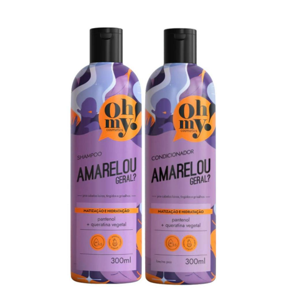 Shampoo e Condicionador Matizante Amarelou Geral? Oh My! 300ml