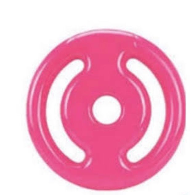 Anilha emborrachada 2kg rosa 1 unidade