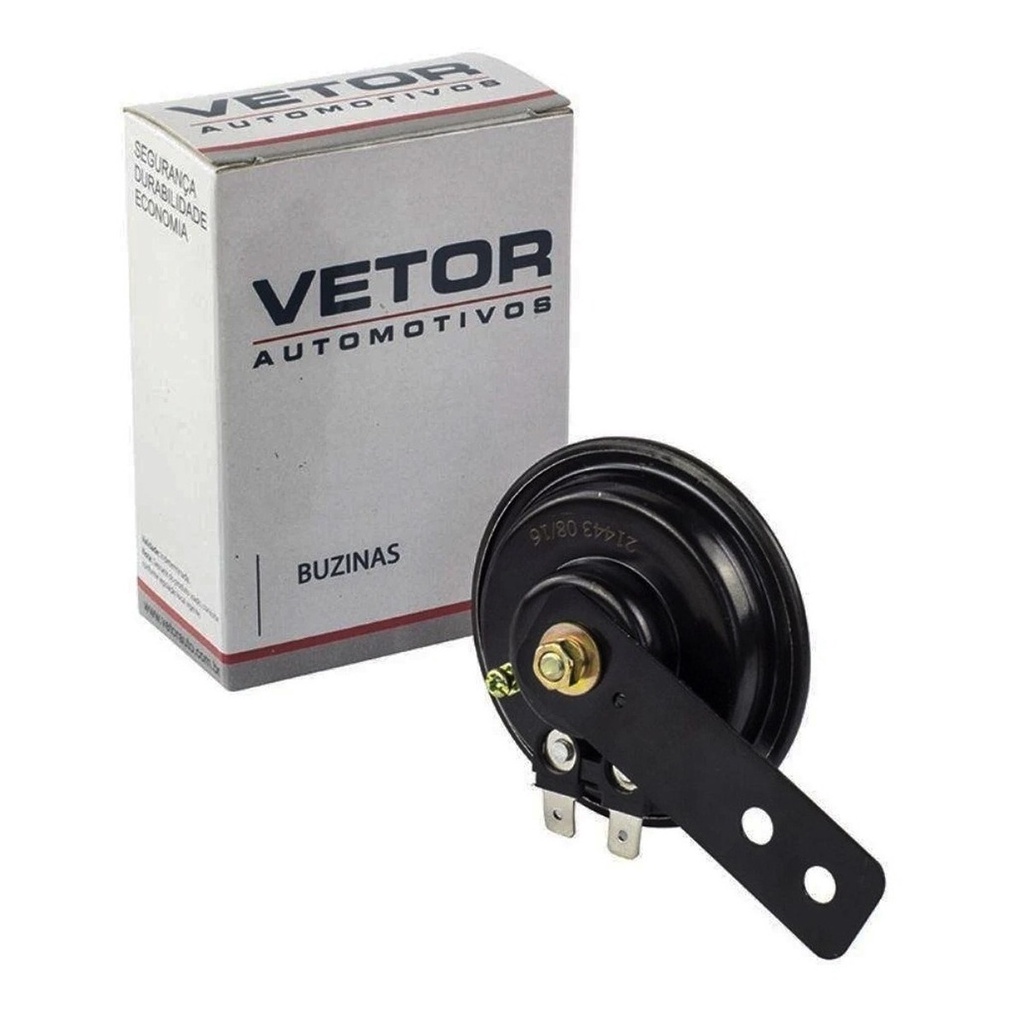 Buzina Paquerinha Vetor Auto Universal Para Moto 12v - VT125 em Oferta na Shopee