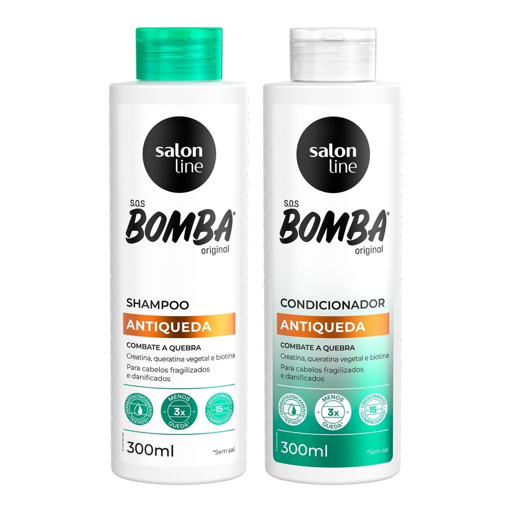 Shampoo e Condicionador antiqueda: SOS Bomba | Salon Line