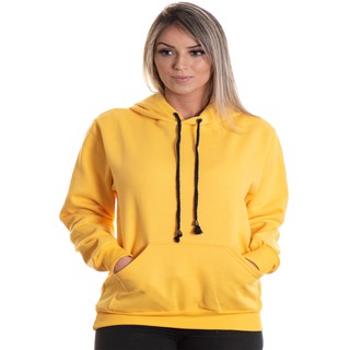 blusa de frio canguru feminina