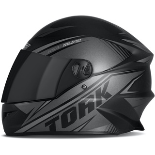 Capacete Moto Fechado Pro Tork R8 Fechado Grafite Viseira Fumê