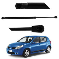 Kit Par Amortecedor Porta Malas Tampa Traseira Renault Sandero 2008 Em Diante
