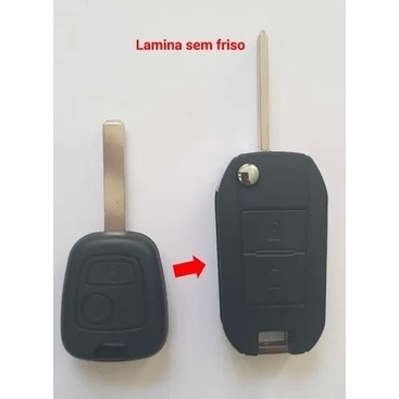 Chave Canievete Peugeot 206 207 306 307 Cód-479