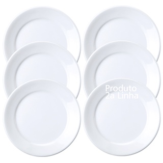 Jogo 6 Pratos Rasos Restaurante Porcelana Bar Hotel Germer 2a Linha em Oferta na Shopee
