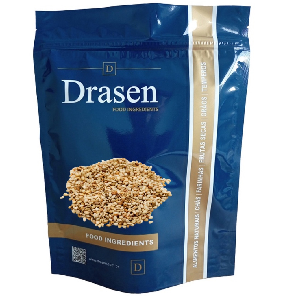 Gergelim Torrado Com Casca (500g ou 1kg) - Drasen Food em Oferta na Shopee