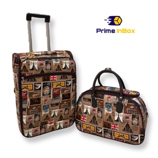 Kit Conjunto Mala de Viagem com Bolsa de mão Padrão Bordo em Oferta na Shopee