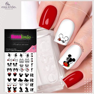 40 Películas de unha adesivos MICKEY MINNIE em Oferta na Shopee