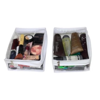 Saco Embalagem Organizador Guarda-Roupa Multiuso Necessaire Maquiagem e Cosméticos Pvc…