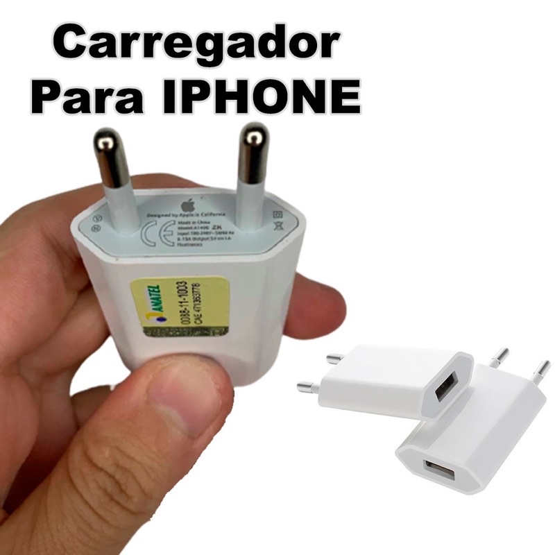 For Iphone Originais Carregador Usb Portátil 5 W Adaptador De Energia Telefone Móvel Carregador Rápido Plugue Da Ue Carregador Do Telefone Móvel | Brasil