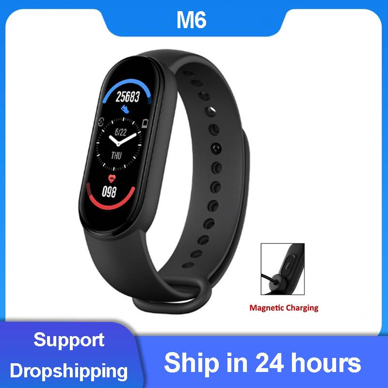 M6 relógio inteligente SmartWatch Bluetooth Monitor Cardíaco Smart watch Bluetooth 4.2 Monitor Smartband