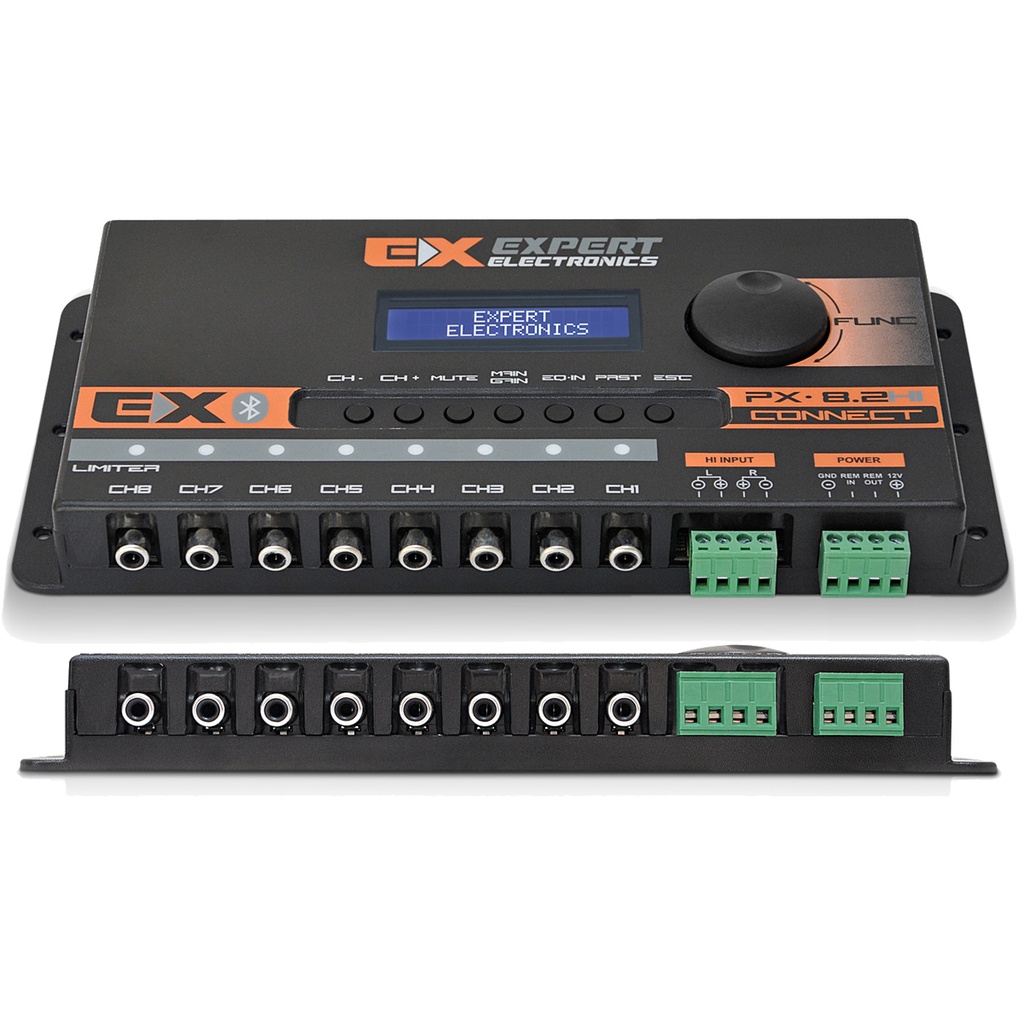 Processador de Áudio Expert Px8.2 Hi Conexão Bluetooth Connect / 8 Vias Som Automotivo Para Carro