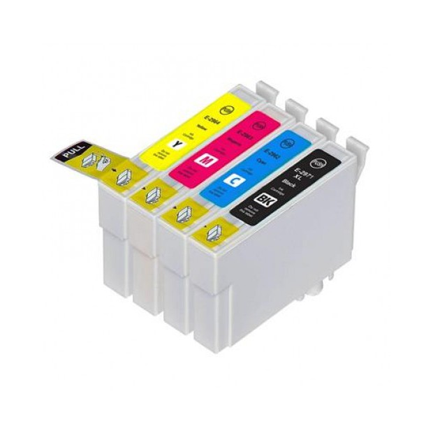 MELHOR KIT 4 CARTUCHOS DE TINTA COMPATÍVEIS EPSON T2971 T2962 T2963 T2964  CYMBK| XP441 XP241 XP-441 XP-241|MMC | Shopee Brasil