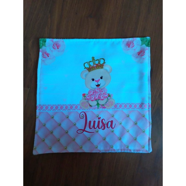 toalhinha boca personalizada nome do bebê paninho passeio