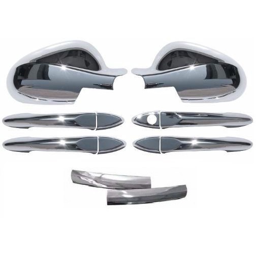 Kit Aplique Cromado Maçaneta Retrovisor Grade JAC J3  J3 Turin 2011 à 2013