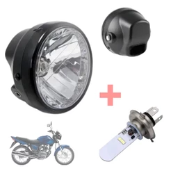 FAROL COMPLETO HONDA CG 150 + LAMPADA DE LED OFERTA