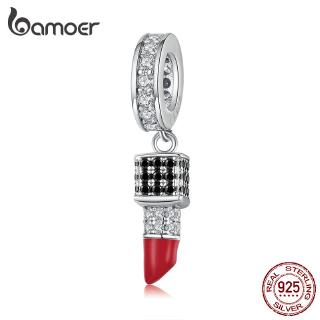 BAMOER Fashion Charm 925 Silver Fit Original Bracelet Lipstick