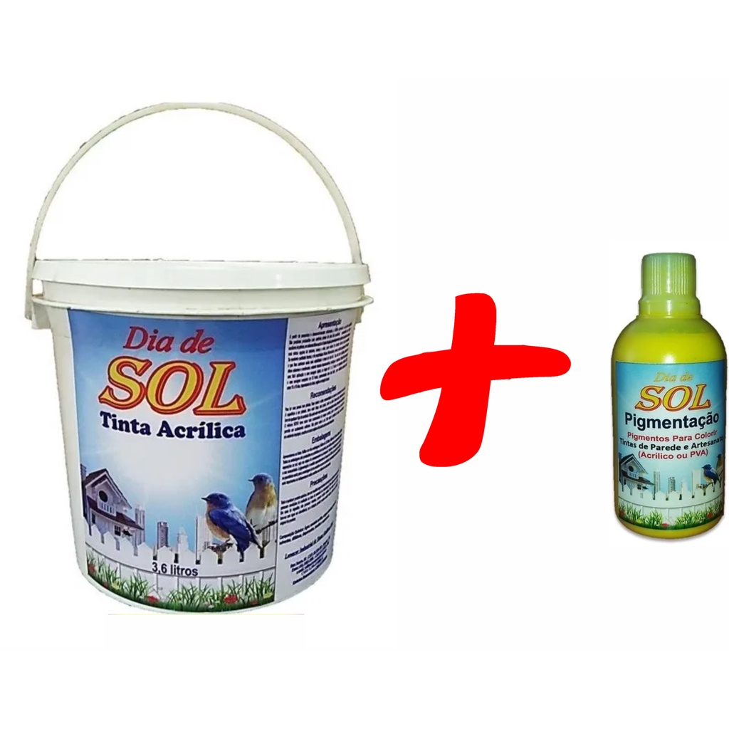 Tinta De Parede Acrílica Premium 3,6 L + 01 Pigmento (cor sua escolha)