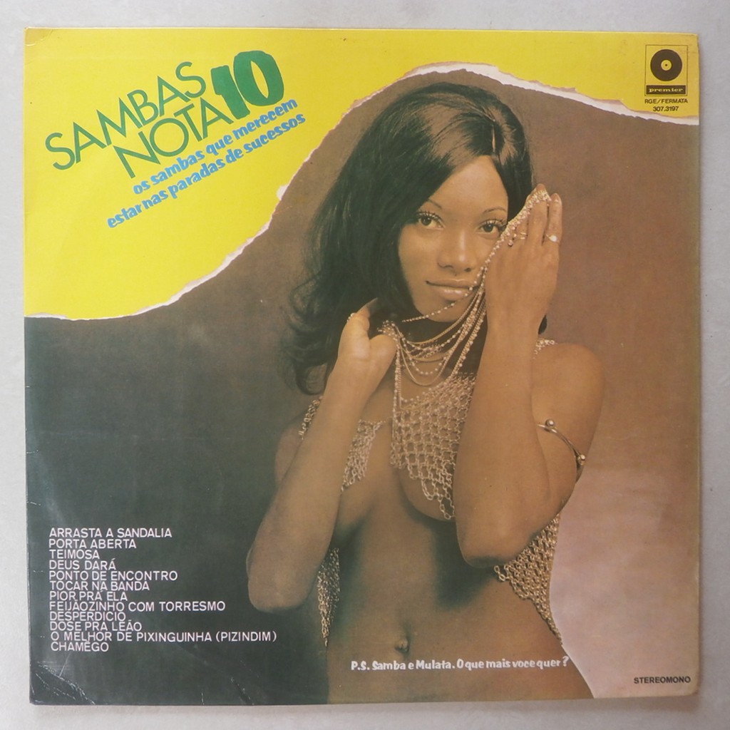 Lp sambas nota 10 1974, disco de vinil