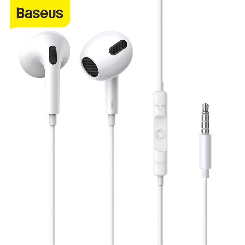 Baseus H17 Encok 3,5mm lateral Intra-Auricular Fone De Ouvido Com Fio - Audio