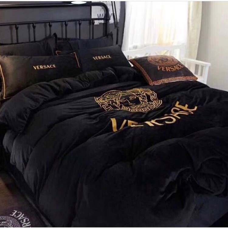 Jogo De Cama Luxo Versace Medusa Gianni Bruno Mars Hype Swag Gold 2019 Trap