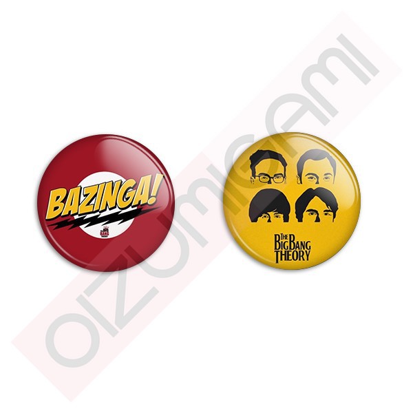 Bottons The BigBang Theory - Tam: 4,5cm - Broche - Botons - Buttons - Pin - Alfinete