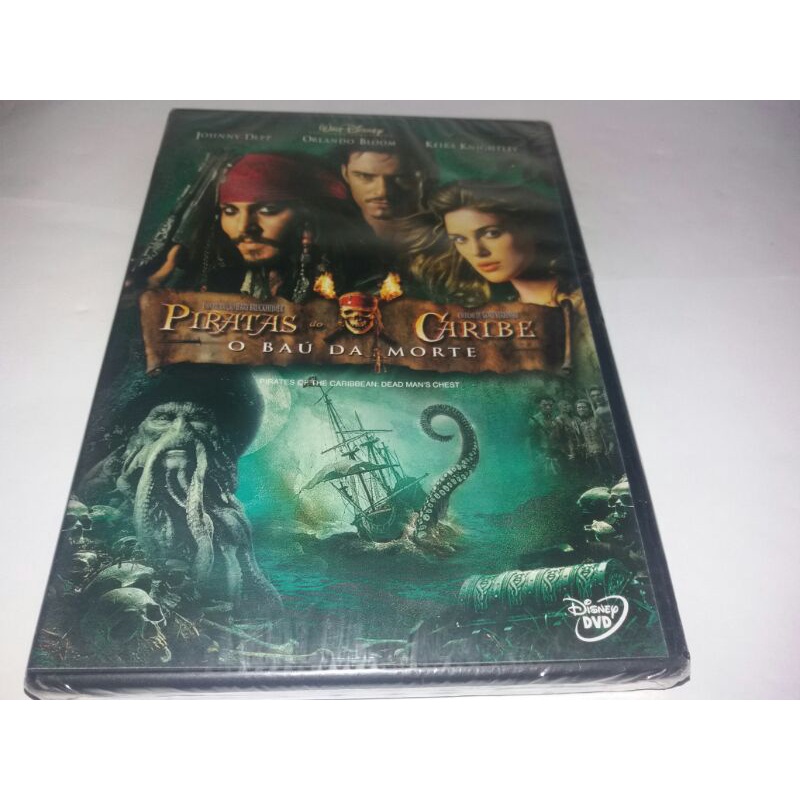 Dvd - Piratas do Caribe : O Baú da Morte - 2006 - Johnny Depp - Keira Knightley - Dublado - Lacrado