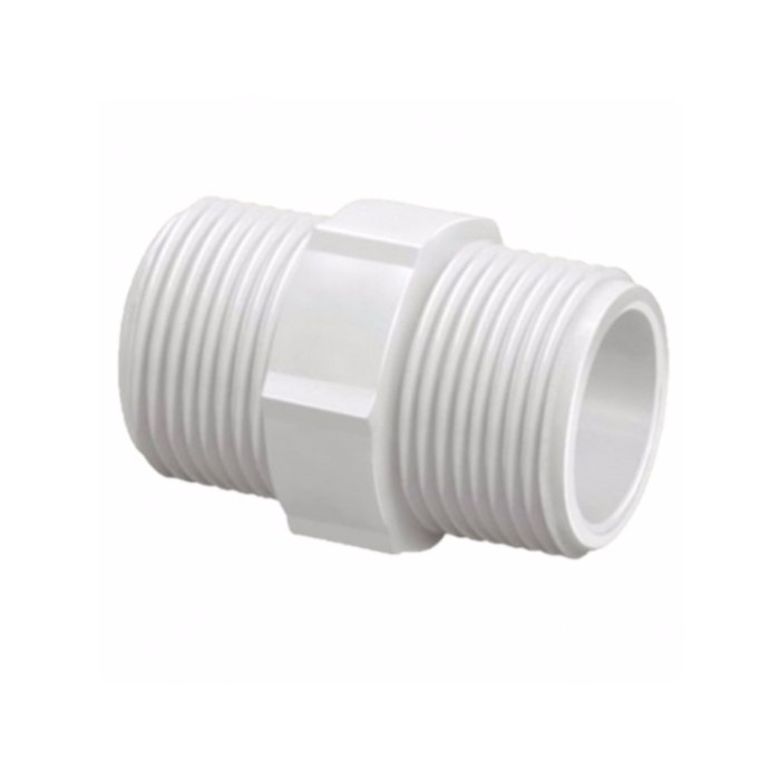 Niple/Nipel PVC Roscavel 1.1/2" Branca (50mm) Tigre