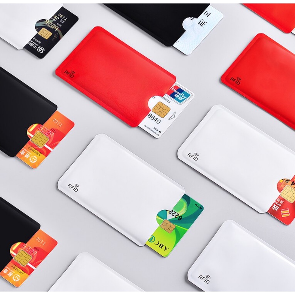 2x Porta Cartão Anti-furto Capa com Proteção RFID NFC 2 unidade pronta entrega envio imediato