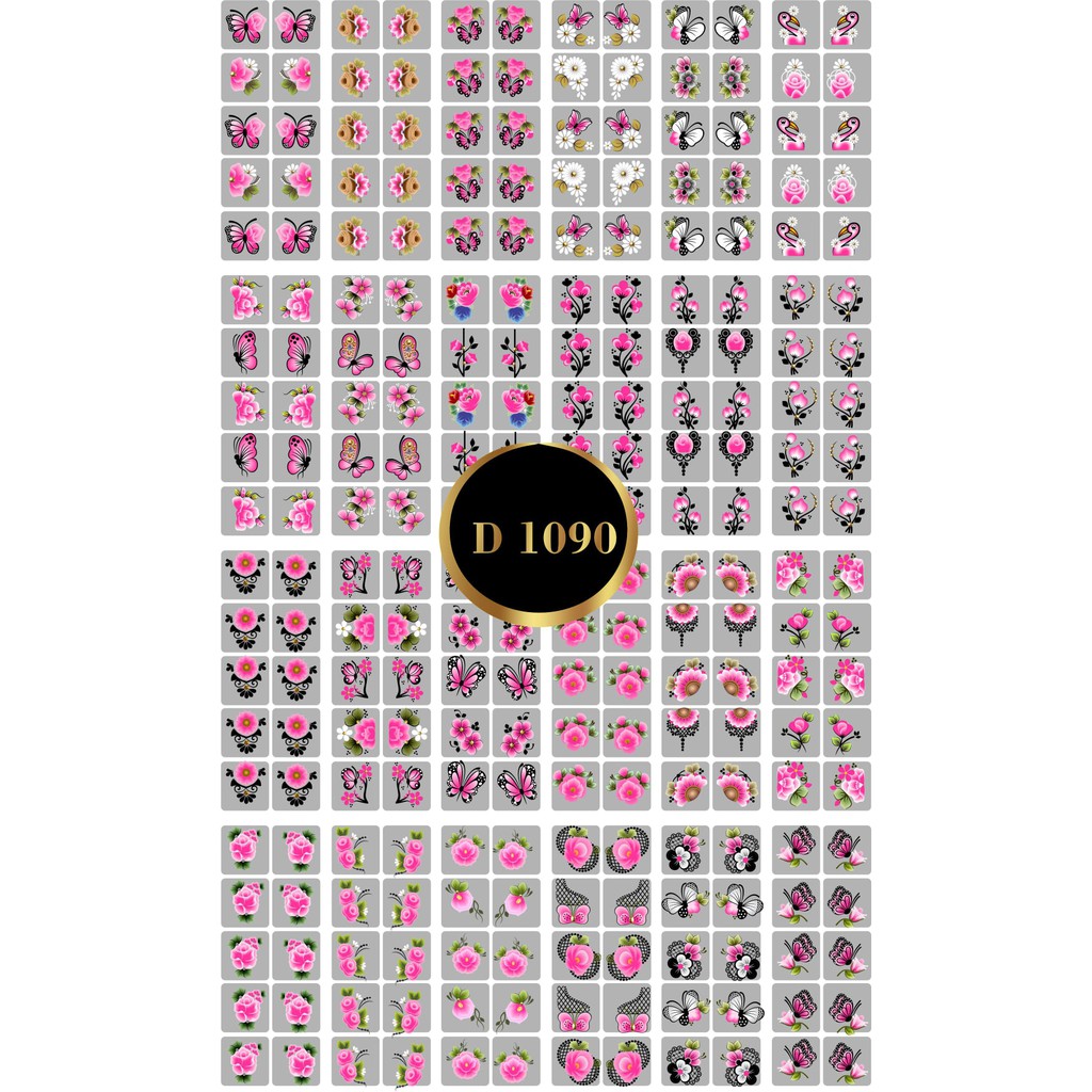 240 Adesivos Películas de Unha 3D Cartelão Pré Pronto ESCOLHA OS MODELOS em Oferta na Shopee