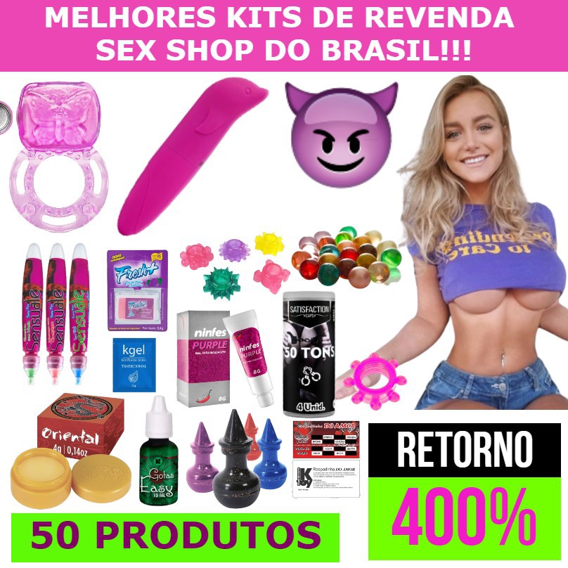 Kit Sexshop 50 Produtos Atacado Revenda Promocao Golfinho Sex Shop Shopee Brasil 8268