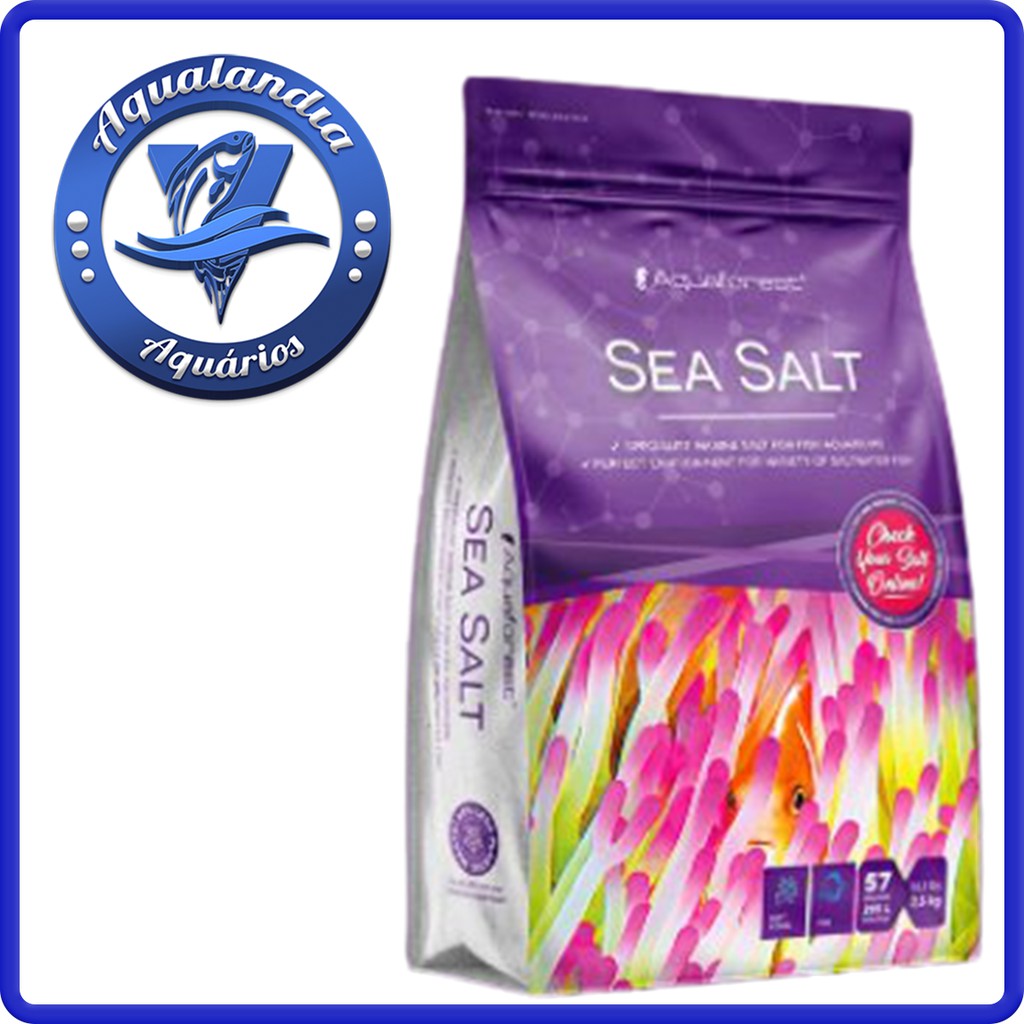 AQUAFOREST Sea Salt 7,5kg Sal Marinho Para Aquario