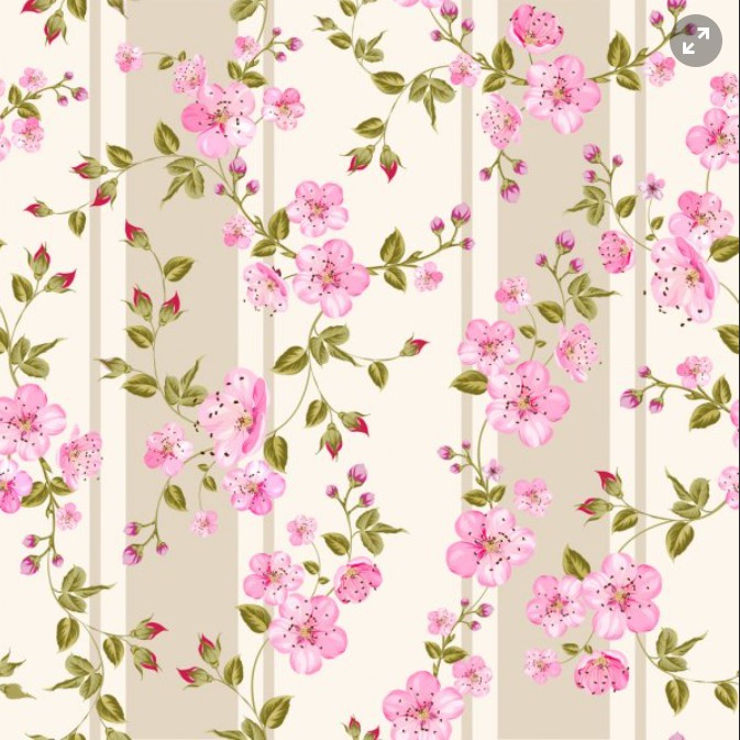 Papel de Parede Adesivo Contact para Sala Quarto Floral Flores Delicado Feminino