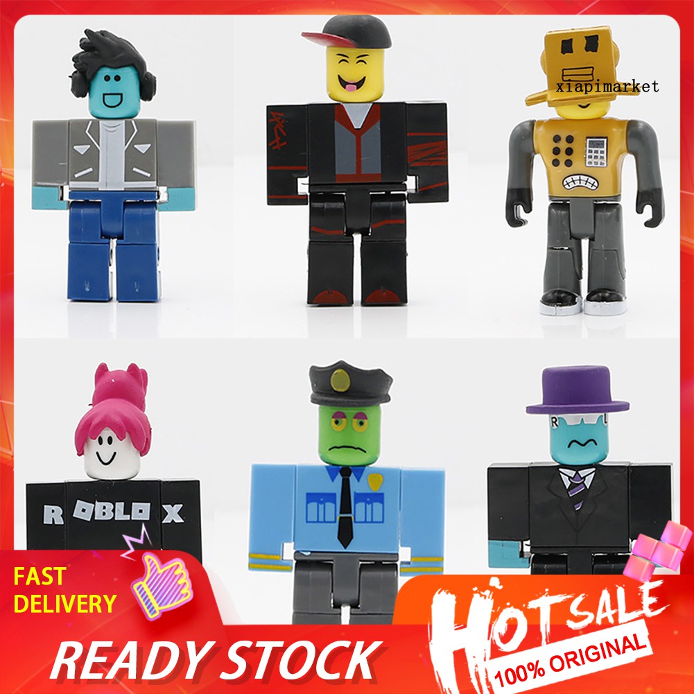 24pcs Boneco De Acao Roblox Legends Classico Noob Capitao Shopee Brasil - boneco roblox