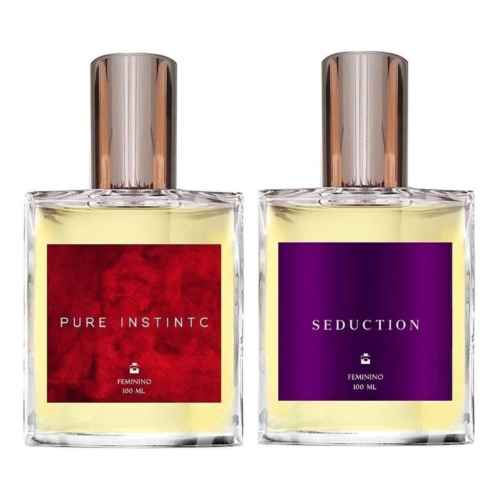 Kit Perfumes Pure Instinct + Seduction +Brinco 4mm