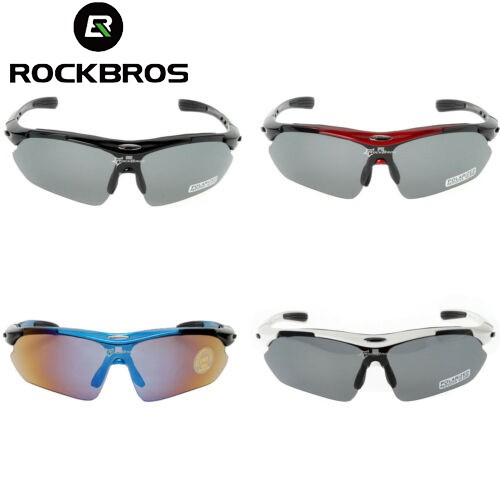 RockBros Óculos De Sol Para Ciclismo Polarizado Ao Ar Livre Esportes Bicicleta UV400 5 Lentes