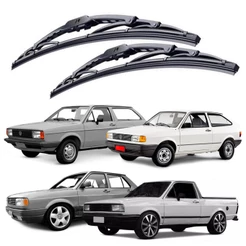 Par Palhetas Limpador Para-brisa Ferro Para Carro Volkswagen Gol Parati Saveiro G1 .
