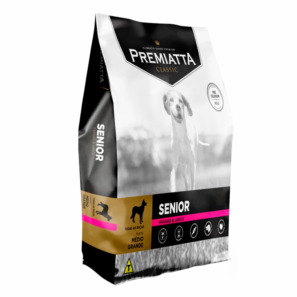 Ração Premiatta Cães Classic Sênior - 15kg em Oferta na Shopee