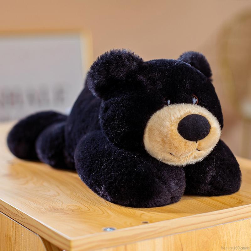 Urso Pelúcia Boneco Pelúcia Fofo Brinquedo Papa Urso Travesseiro Preto 30cm  | Shopee Brasil