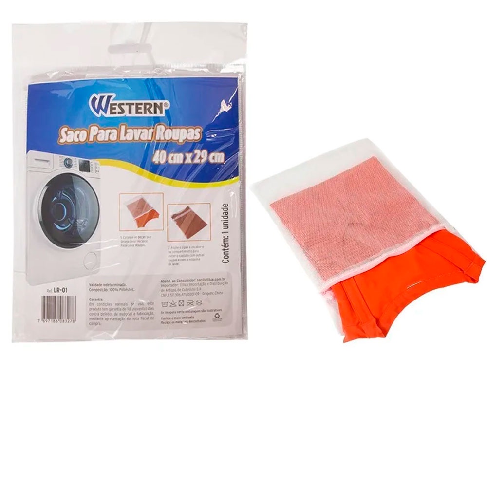 Saco Para Lavar Roupas 40 Cm X 29 Cm - LR-01