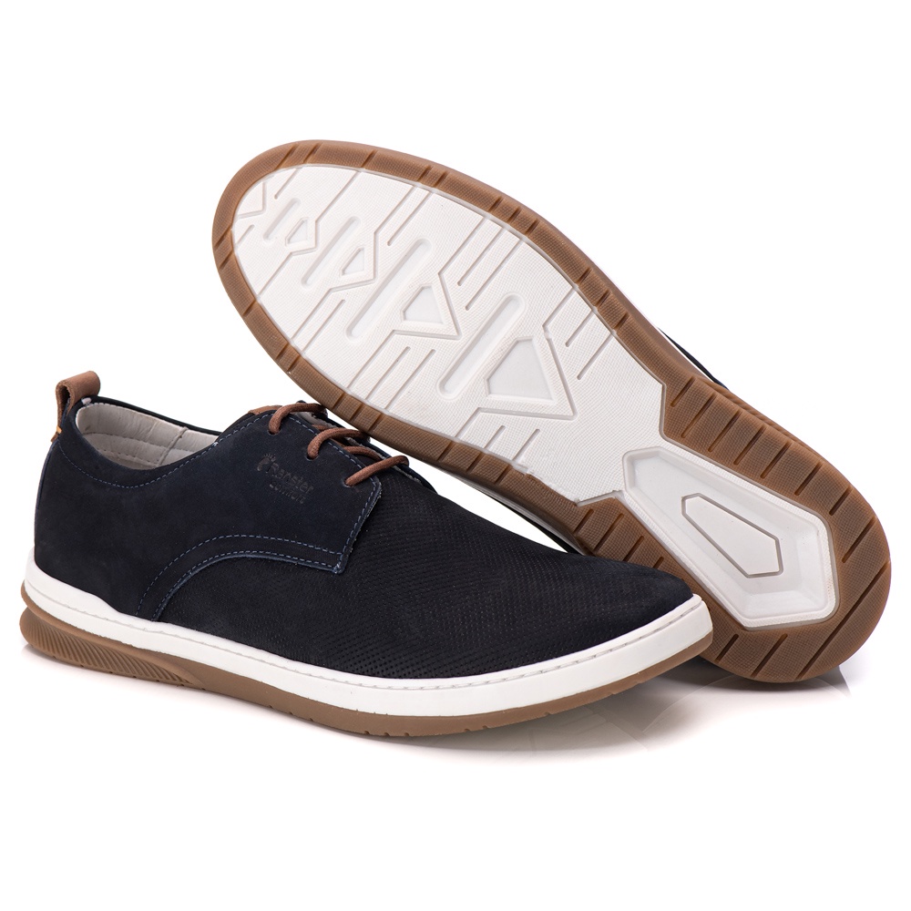 Sapatenis Masculino Oxford Casual Ranster 100% Couro Legitimo Amortecimento em Gel Promoção do Mês