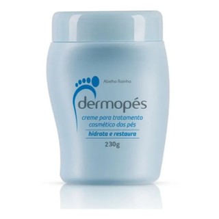 Creme Dermopes para restaurar os pes 230g Abelha Rainha Código 2089 Restaura Hidrata e Combate as Asperezas.
