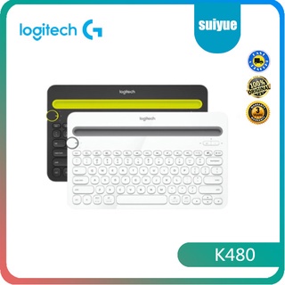 Logitech K480 Teclado Bluetooth Sem Fio, Multi-Device Com Suporte De Celular, Adequado Para Windows, Mac Os, Ios E Android