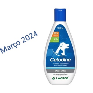 Cetodine Shampoo Antifúngico Cães E Gatos 500ml